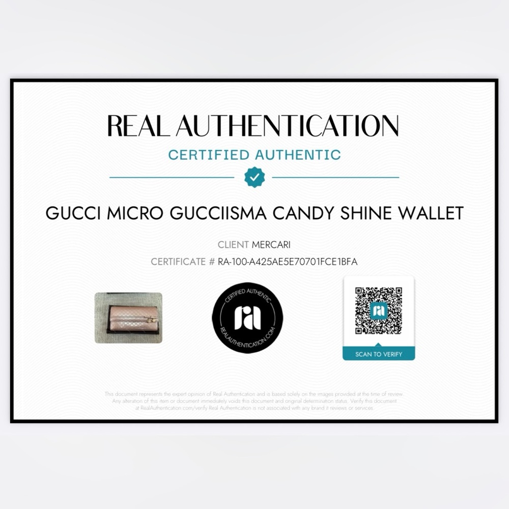 SOLD
Gucci Authentic Micro GG Gucciisma Candy Shine Wallet - Picture 16 of 16